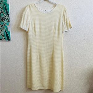 EUC vintage yellow gingham dress